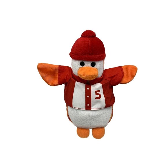 Infantino Plush Stuffed Animal Toy Doll Penguin Red White Orange 8 in Tall - Picture 1 of 5